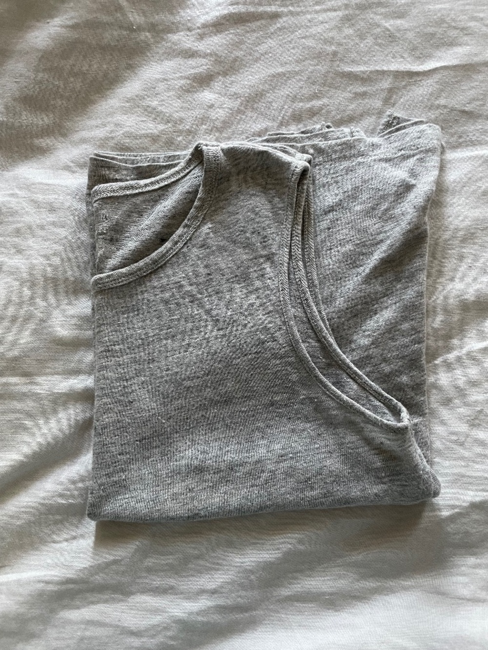 J. Crew grey 100% linen tank oversized slouchy summer size XS